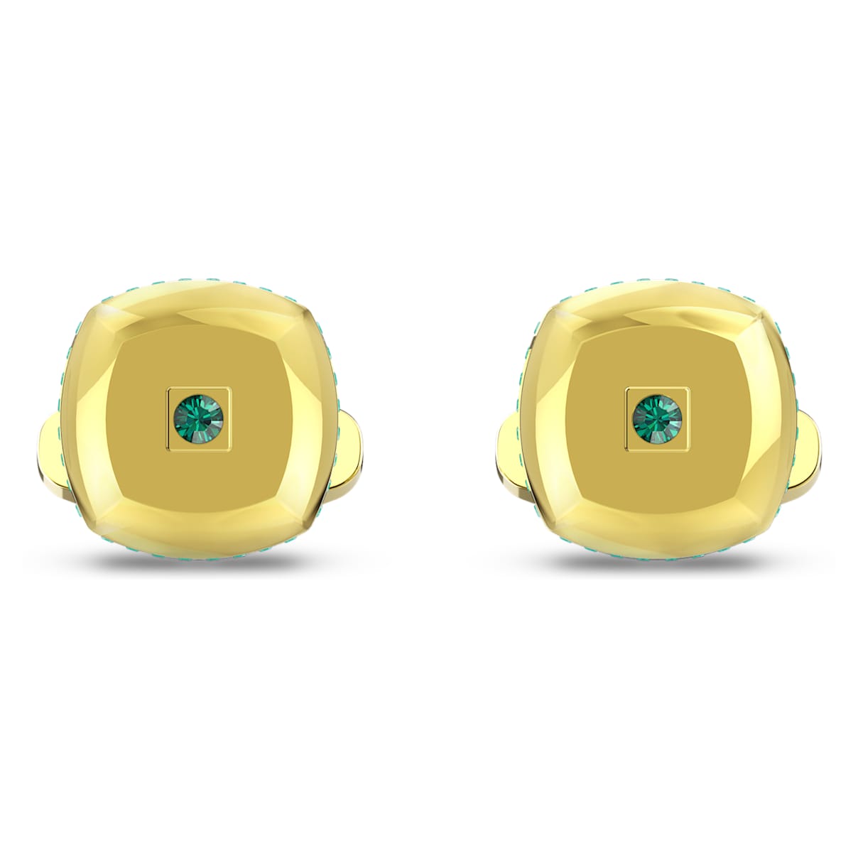 

Swarovski Theo カフスボタン, スクエアシェイプ, 土のエレメント, グリーン, ゴールドトーン・プレーティング