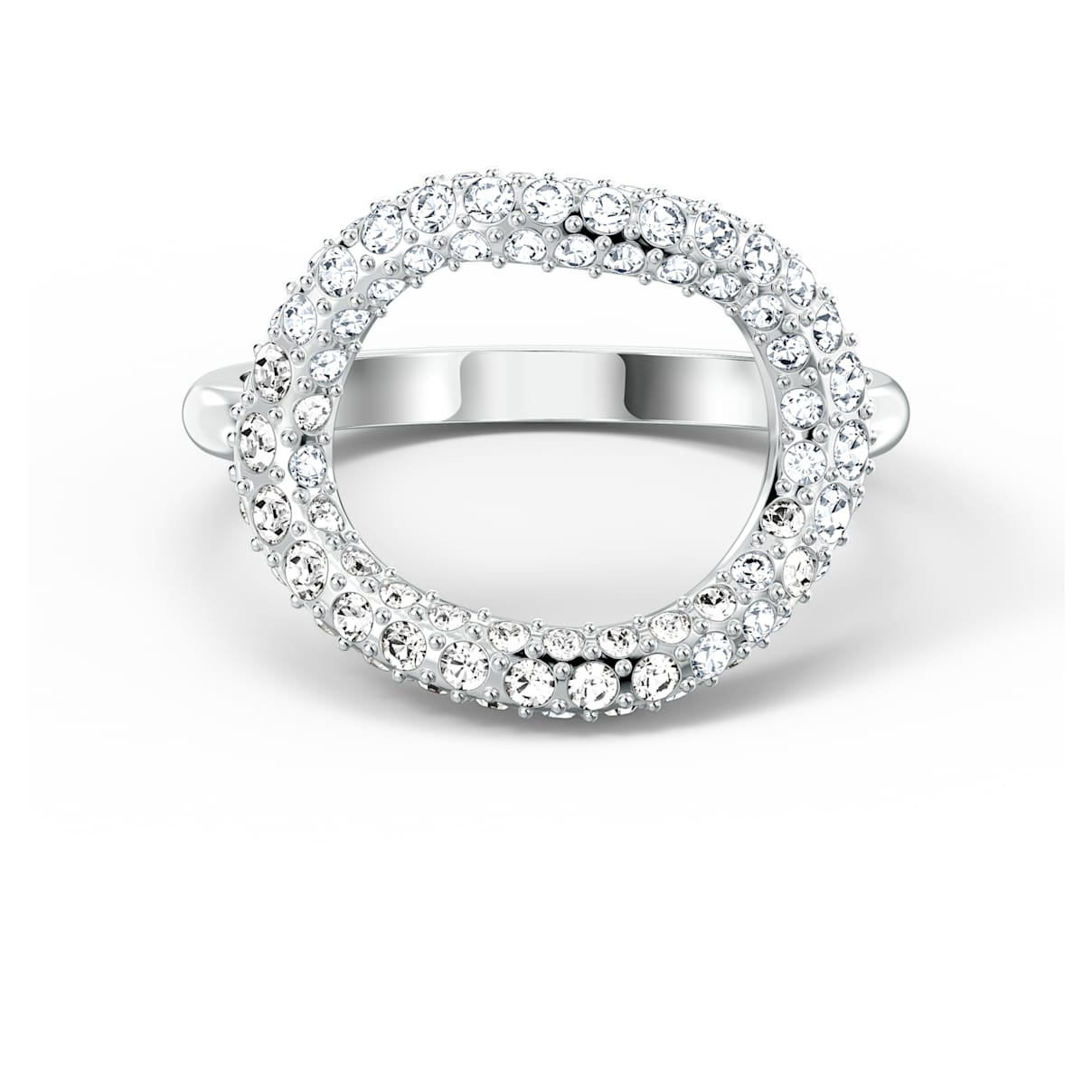 

The Elements ring, Air element, White, Rhodium plated