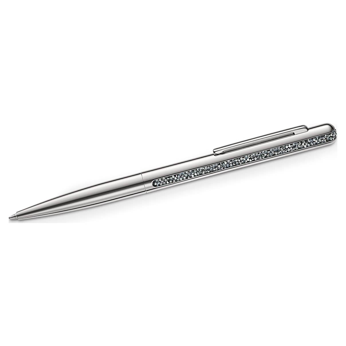 Click to view product details and reviews for Crystal Shimmer Ballpoint Pen Silver Tone.