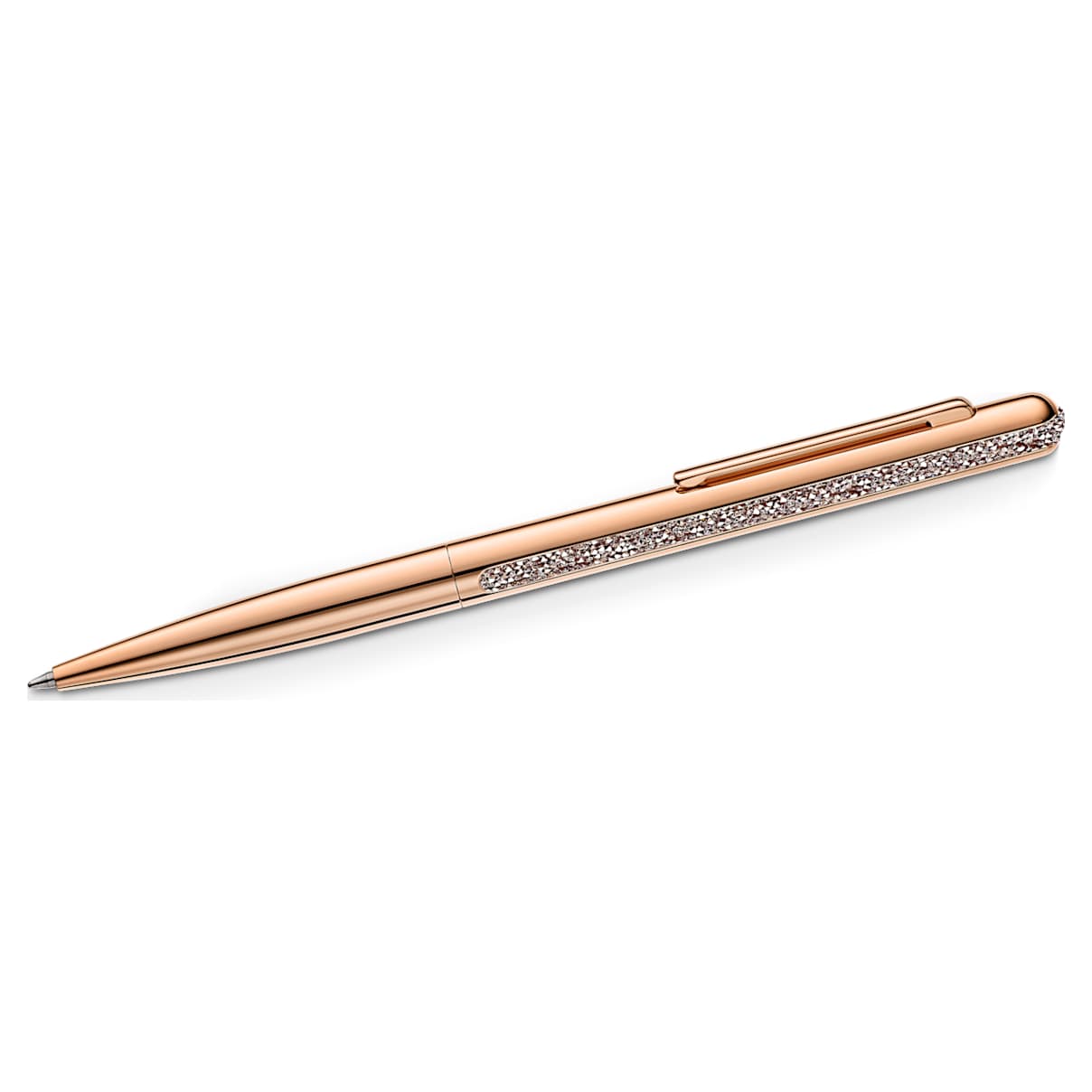 Click to view product details and reviews for Crystal Shimmer Ballpoint Pen Rose Gold Tone Plated.