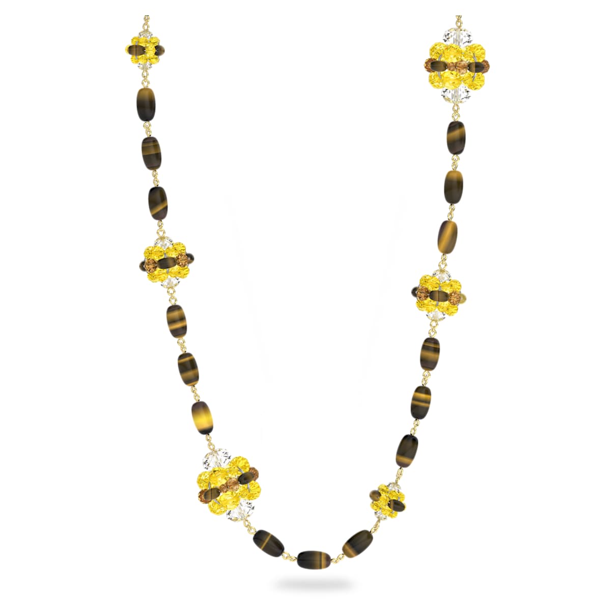 

Collar Somnia, Largos, Marrón, Baño tono oro