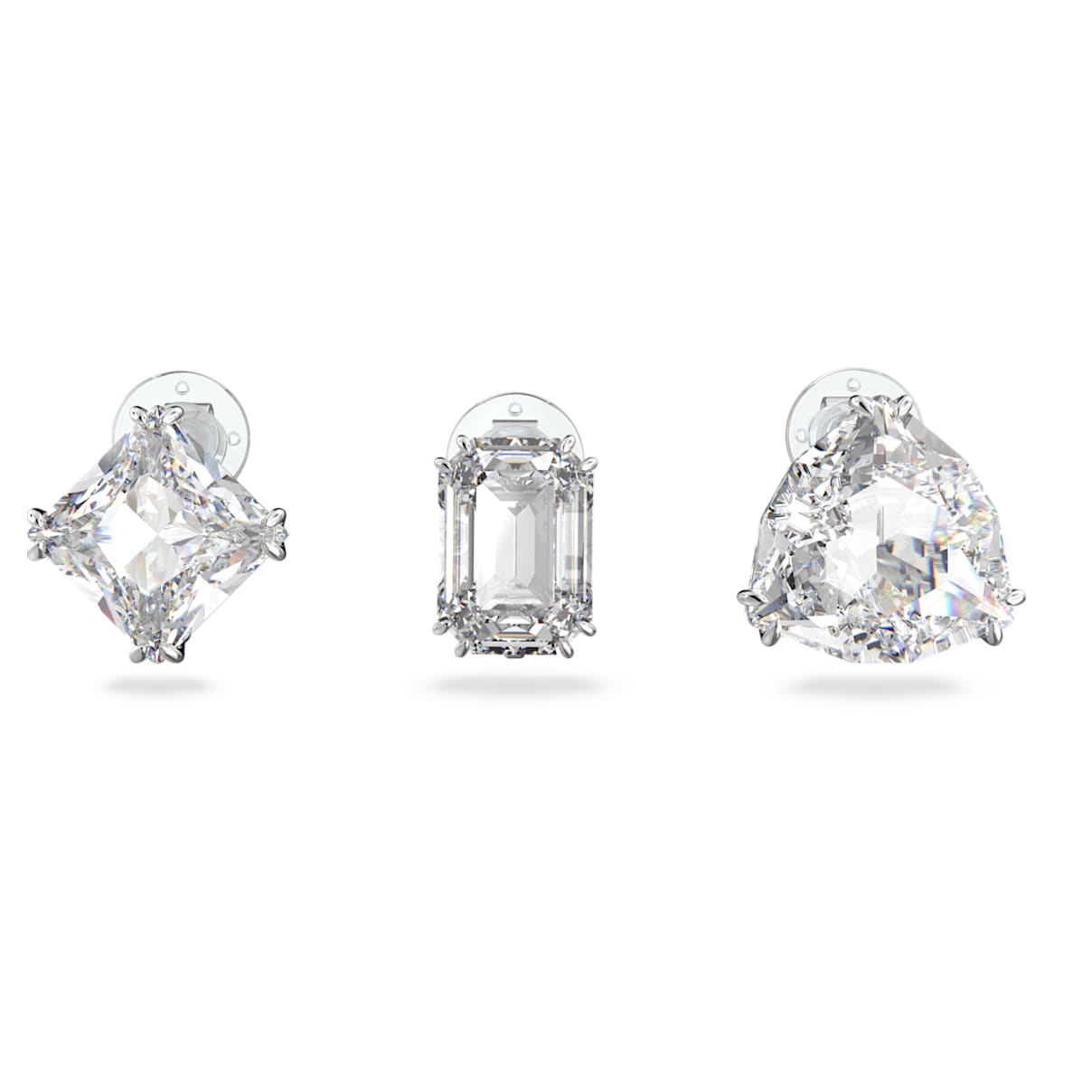 

Millenia Ohrclip, Set (3), Asymmetrisches Design, Weiß, Rhodiniert