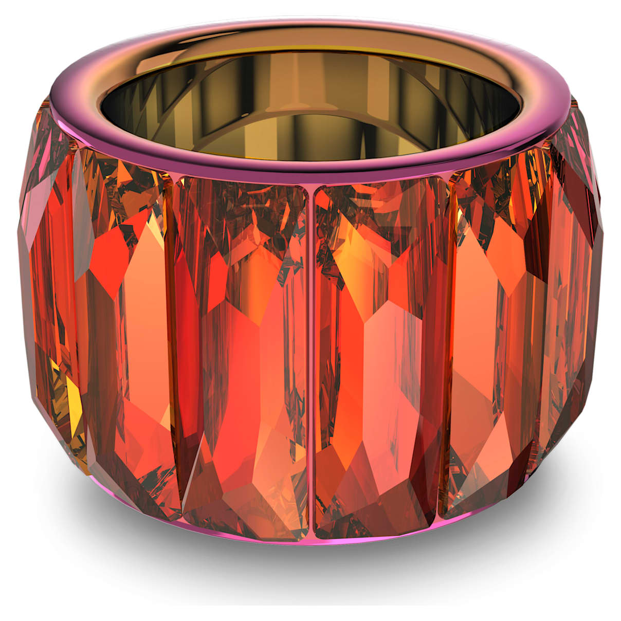 

Bague cocktail Curiosa, Taille baguette, Rose