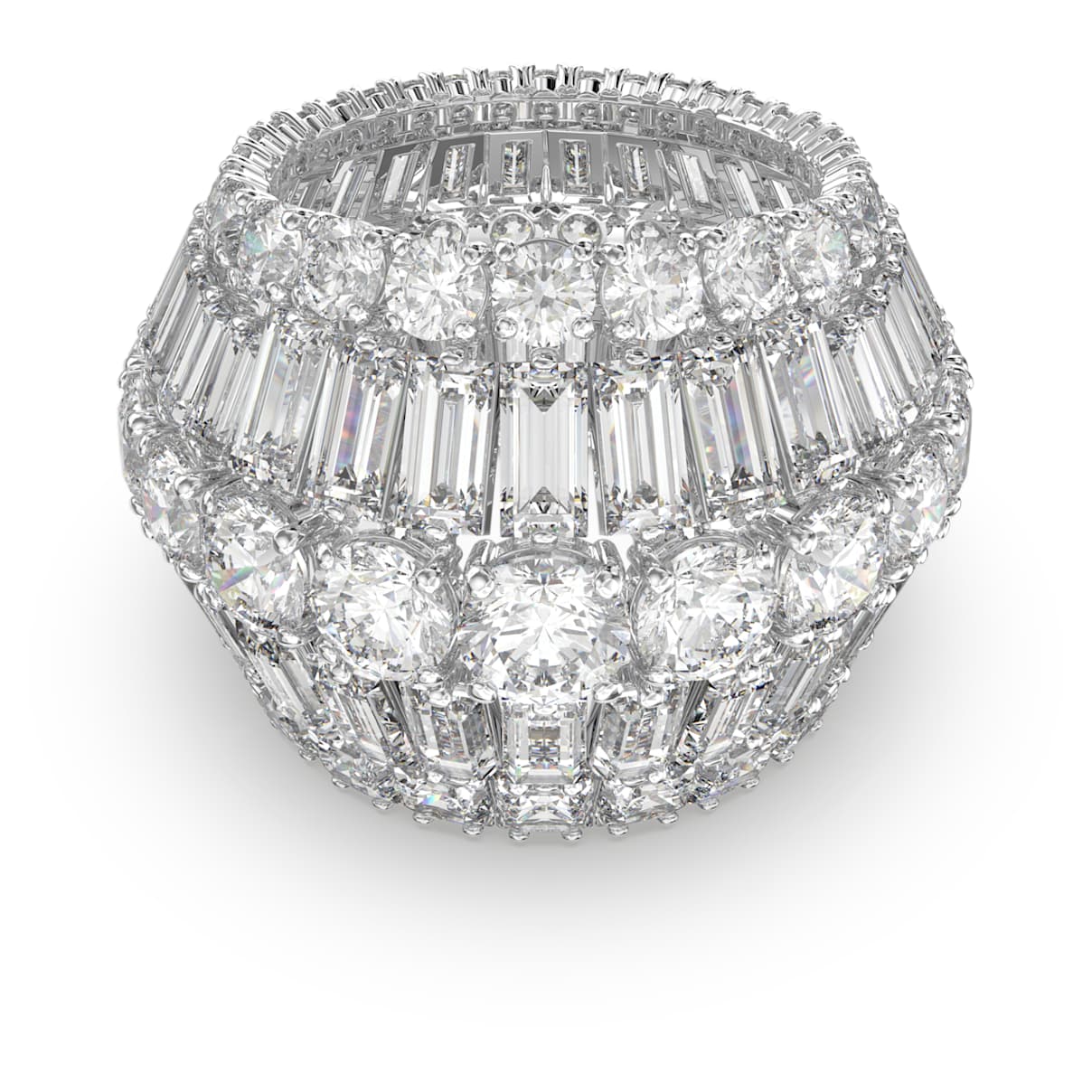 Swarovski Hyperbola Cocktail Ring In Neutral