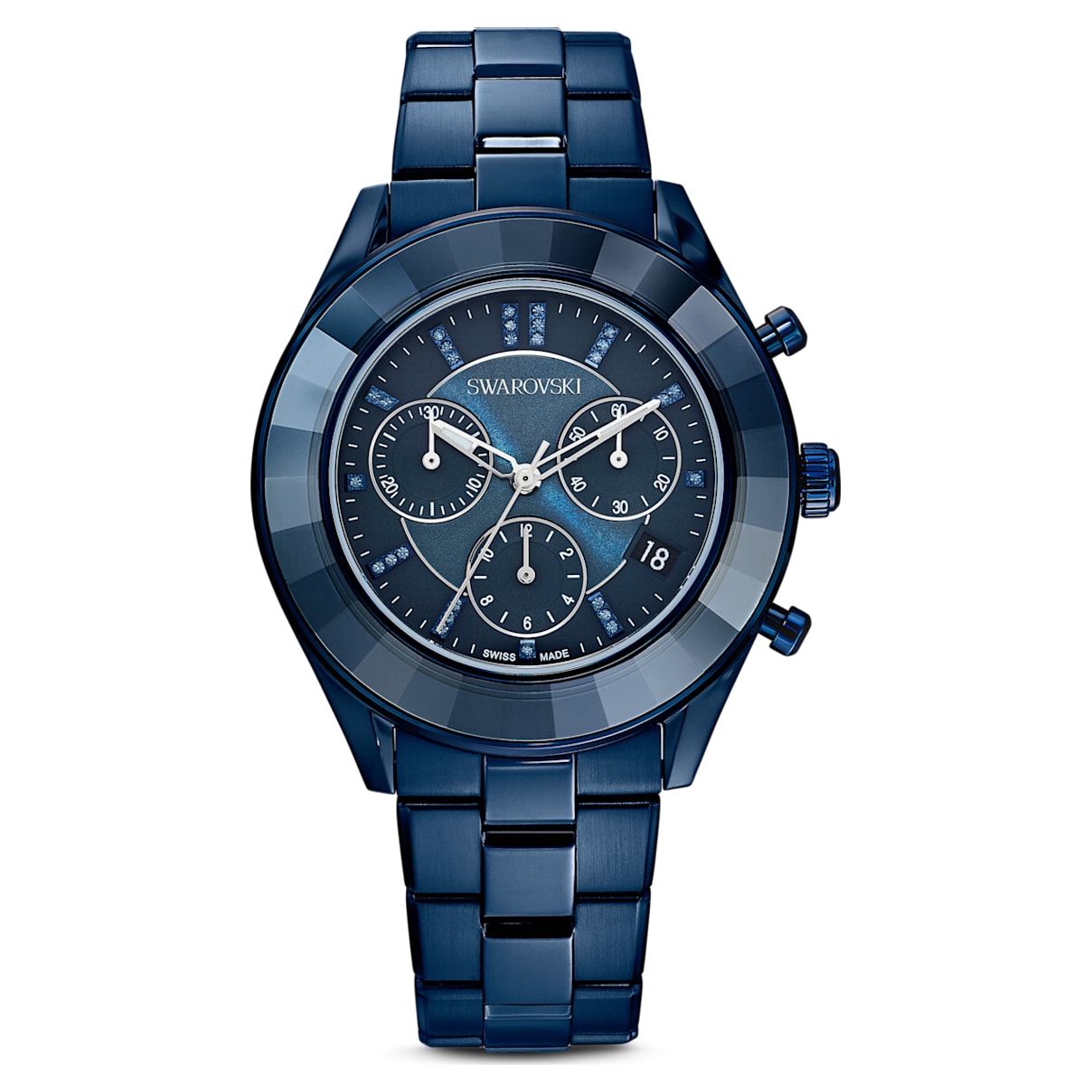 Shop Swarovski Octea Lux Sport Watch In Blue