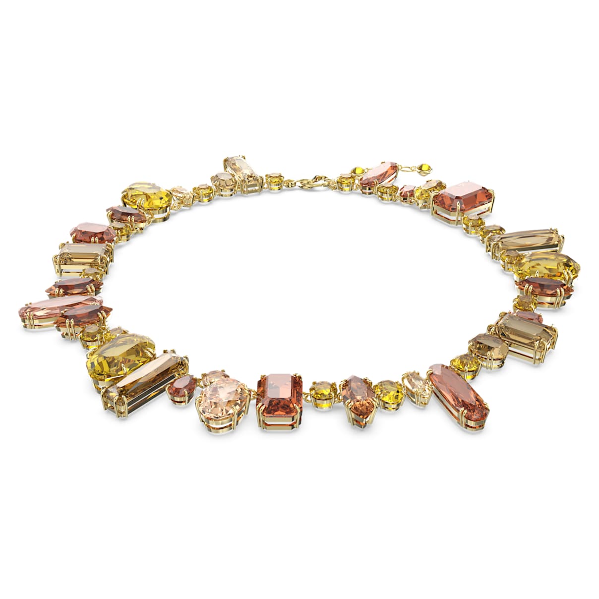 

Swarovski Gema necklace, Mixed cuts, Multicoloured, Gold-tone plated