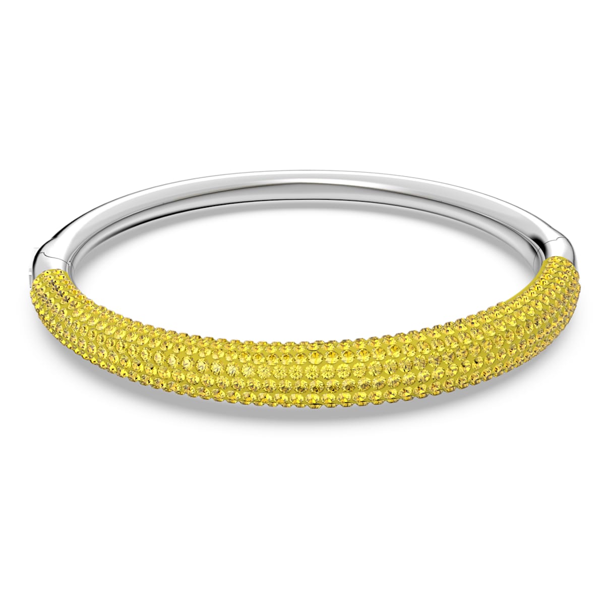 Bracciale rigido Tigris, Giallo, Placcato rodio