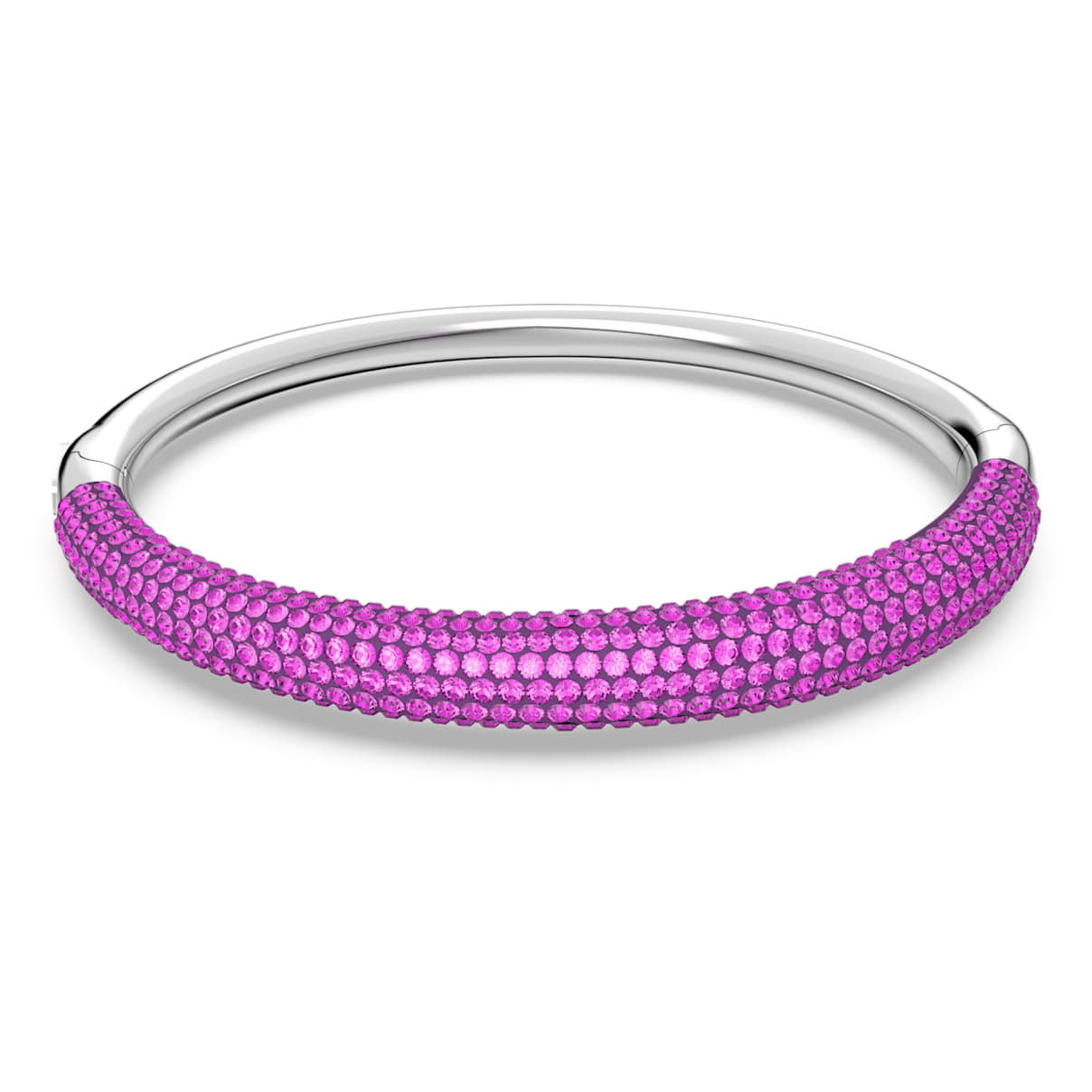 Bracciale rigido Tigris, Rosa, Placcato rodio