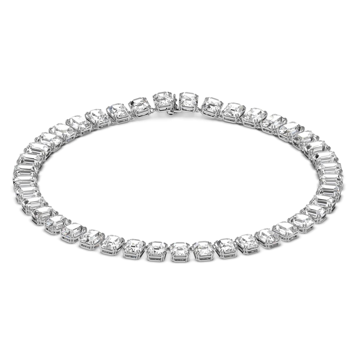 

Millenia necklace, Octagon cut, White, Rhodium plated