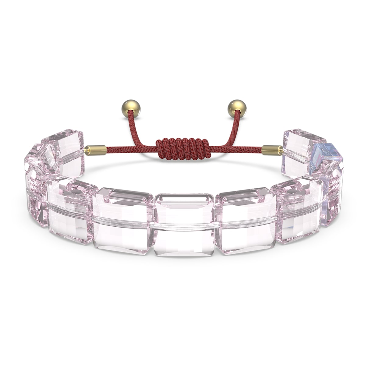 

Swarovski Letra bracelet, Lotus, Pink, Gold-tone plated