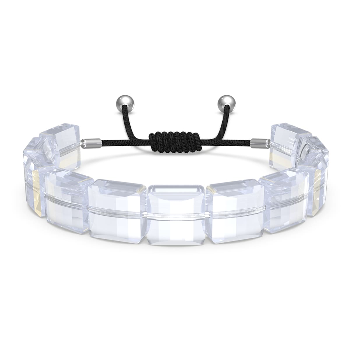 

Swarovski Letra bracelet, Yin Yang, White, Rhodium plated