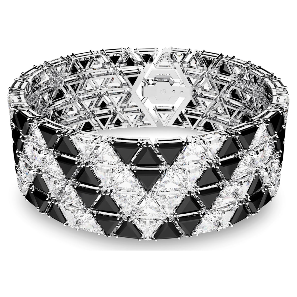 Brazalete Matrix, Talla triangular, Negro, Baño de rodio