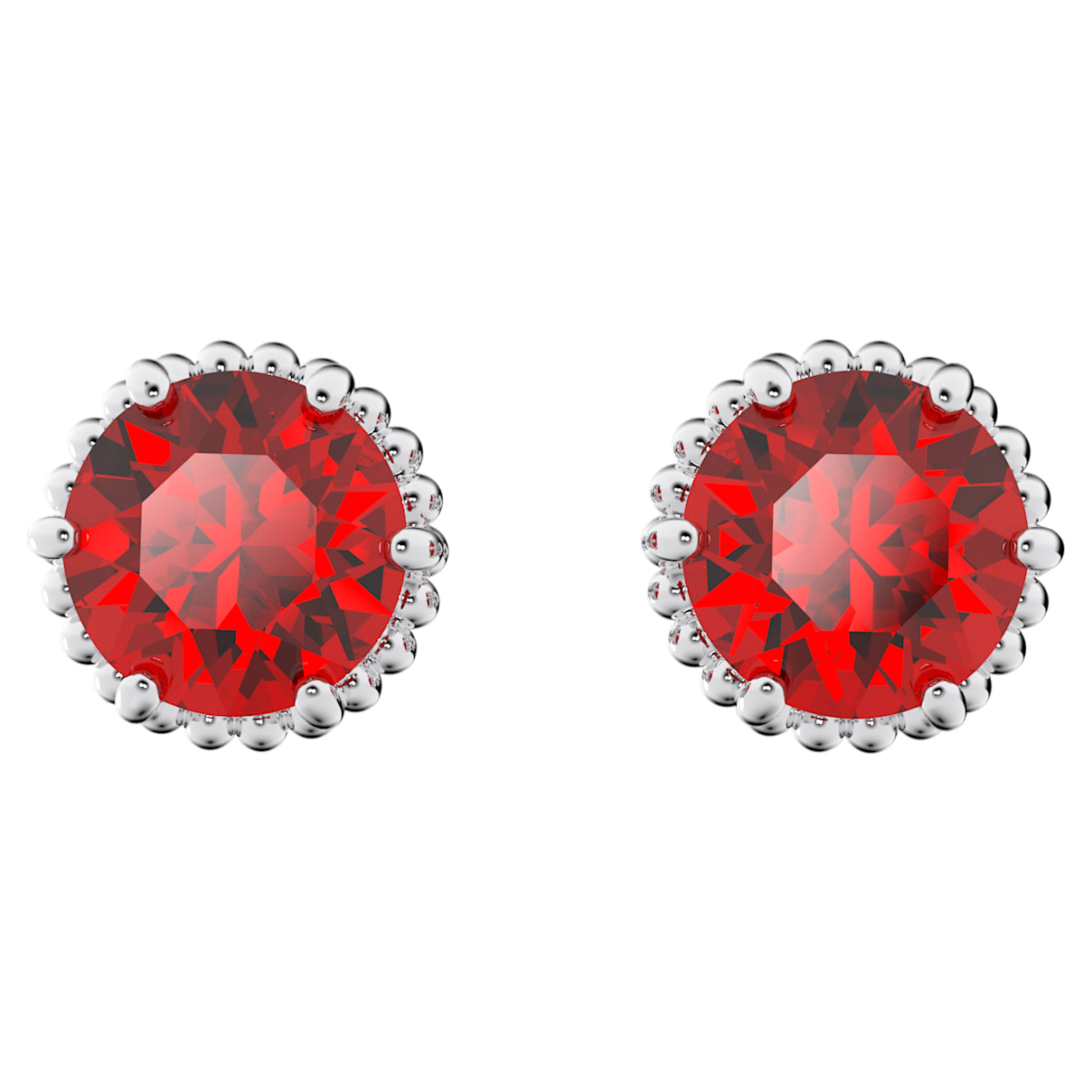 Shop Swarovski Birthstone Stud Earrings In Red