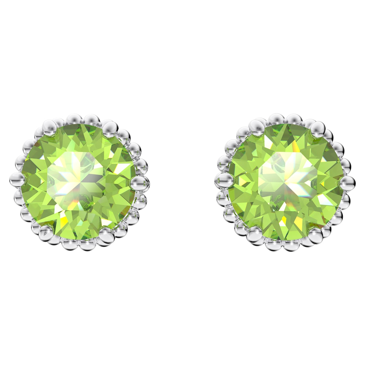 Shop Swarovski Birthstone Stud Earrings In Green