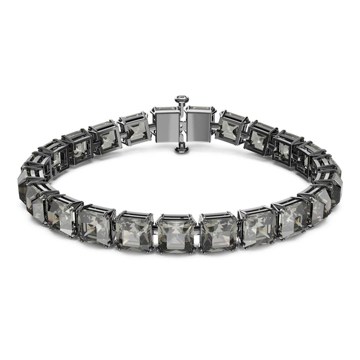 

Millenia bracelet, Square cut, Small, Grey, Ruthenium plated