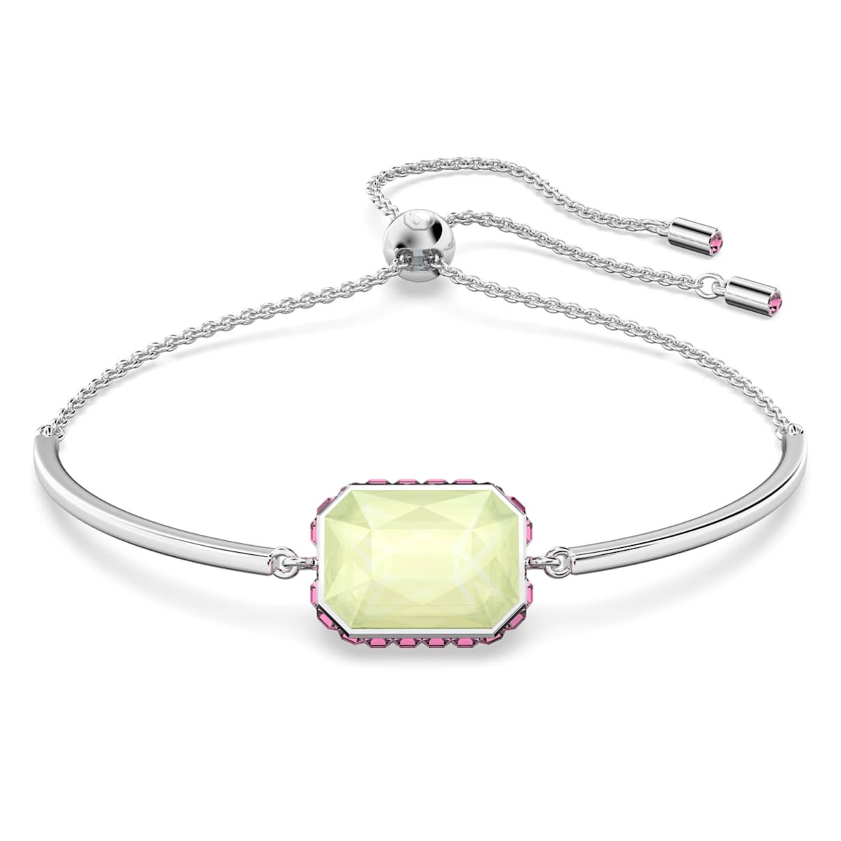 

Chroma bracelet, Octagon cut, Multicolored, Rhodium plated