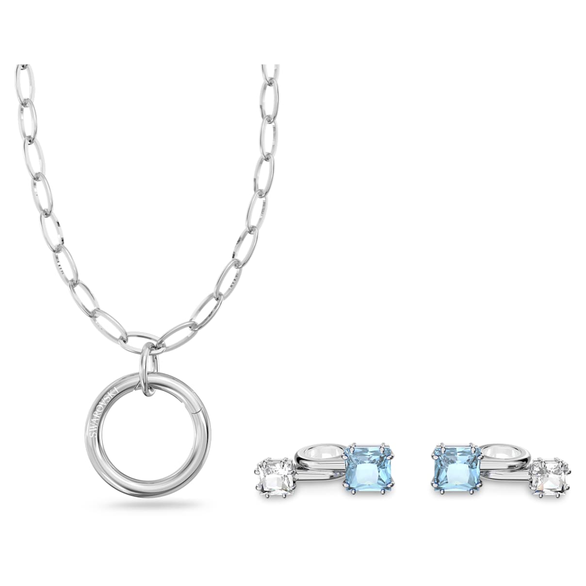 

Pod jewelry, Blue, Silver-tone plated