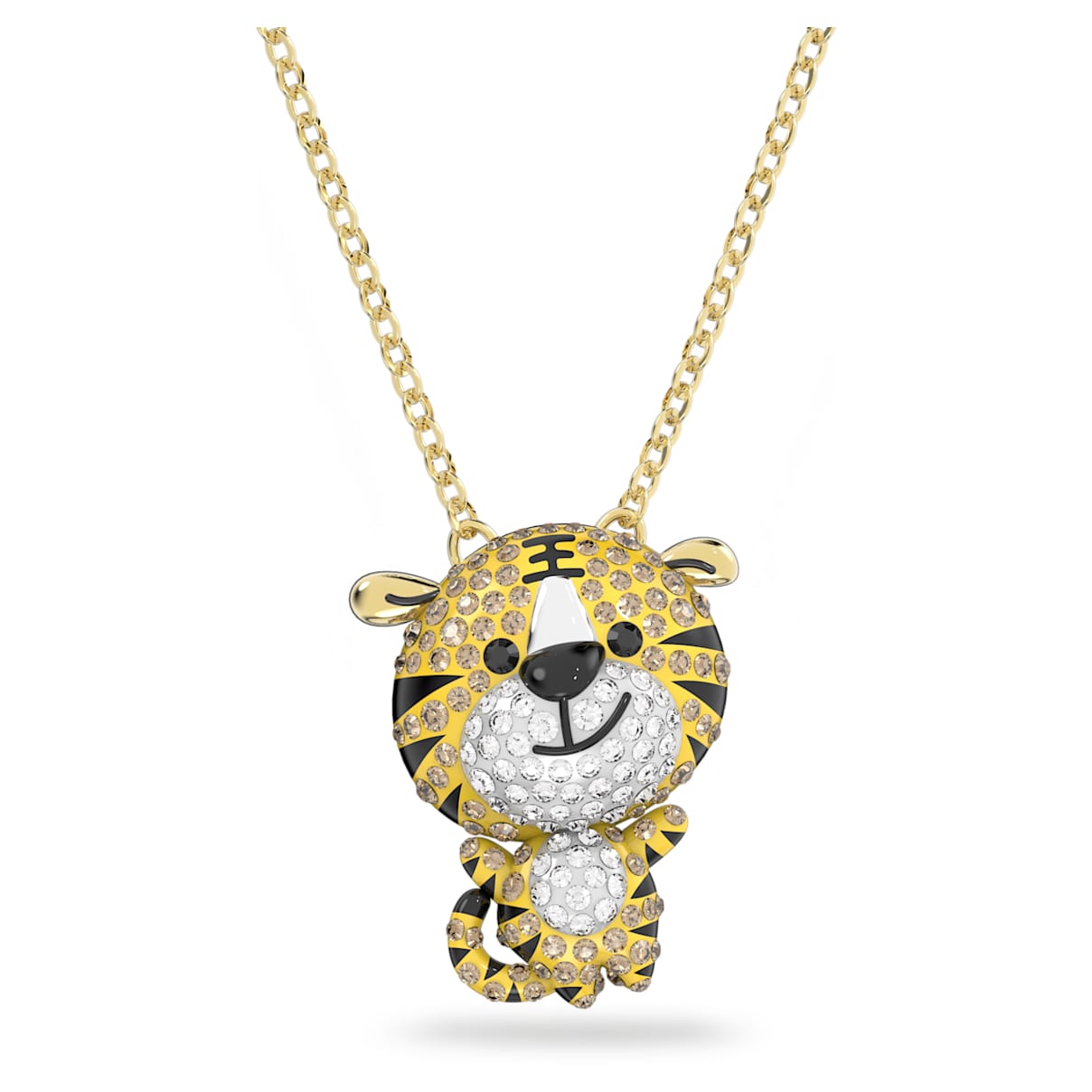 

Zodiac Tiger pendant, Tiger, Yellow, Gold-tone plated