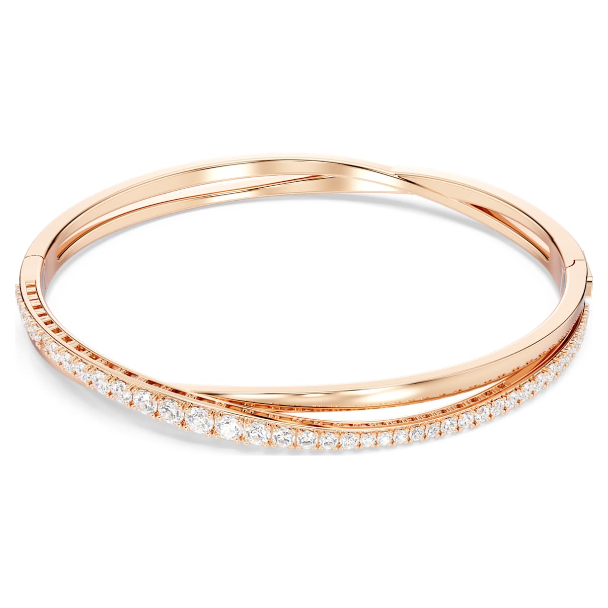 Hyperbola Armband, Weiß, Roségold-Legierungsschicht