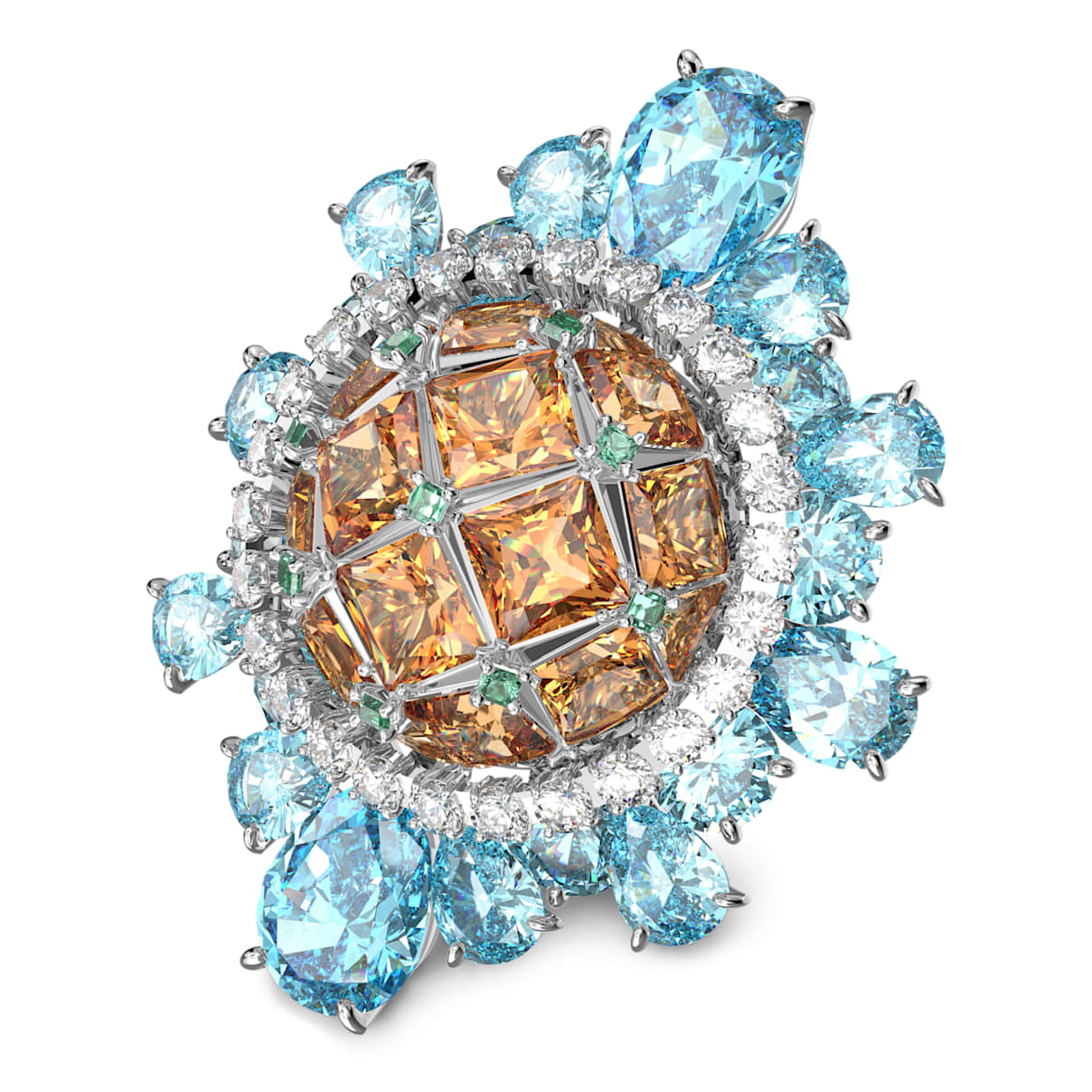 

Anello cocktail Curiosa, Multicolore, Placcato rodio