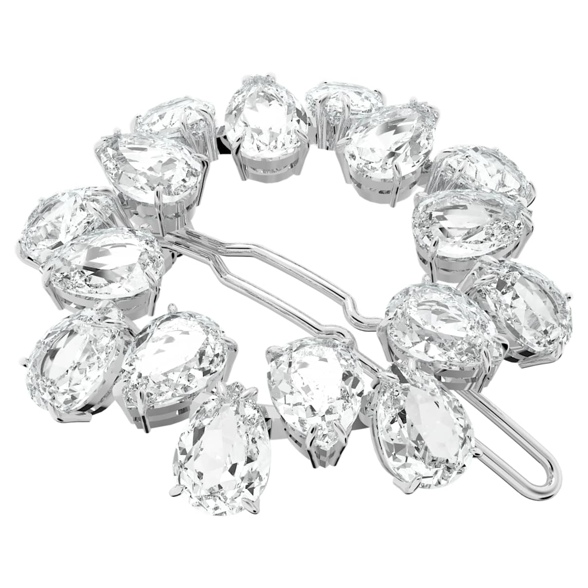 

Attache de cheveux, Taille poire, Blanche, Métal rhodié