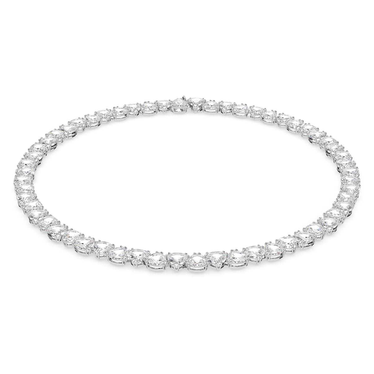 

Millenia necklace, Trilliant cut, White, Rhodium plated