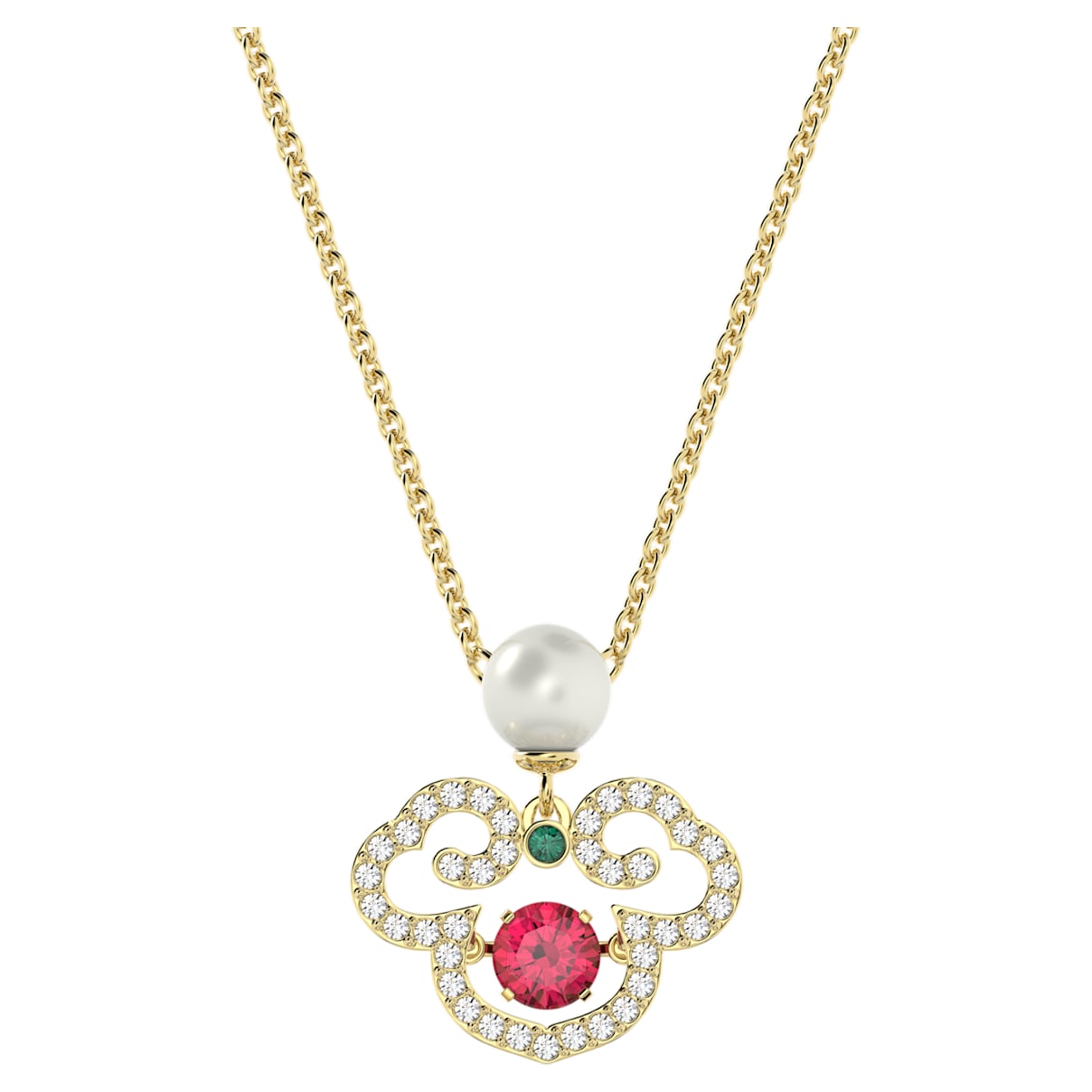 

Swarovski Gratia pendant, Multicolored, Gold-tone plated