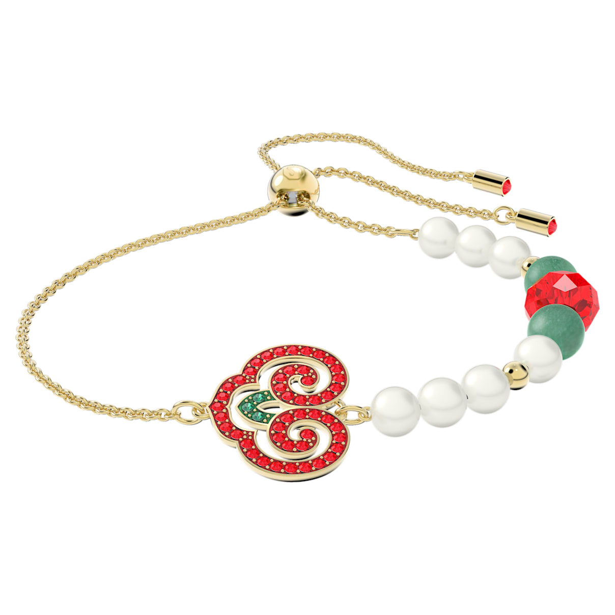 

Swarovski Gratia bracelet, Multicolored, Gold-tone plated