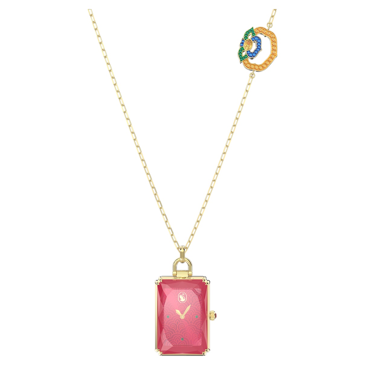

Swarovski Reloj Gratia, Rojo, Baño tono oro