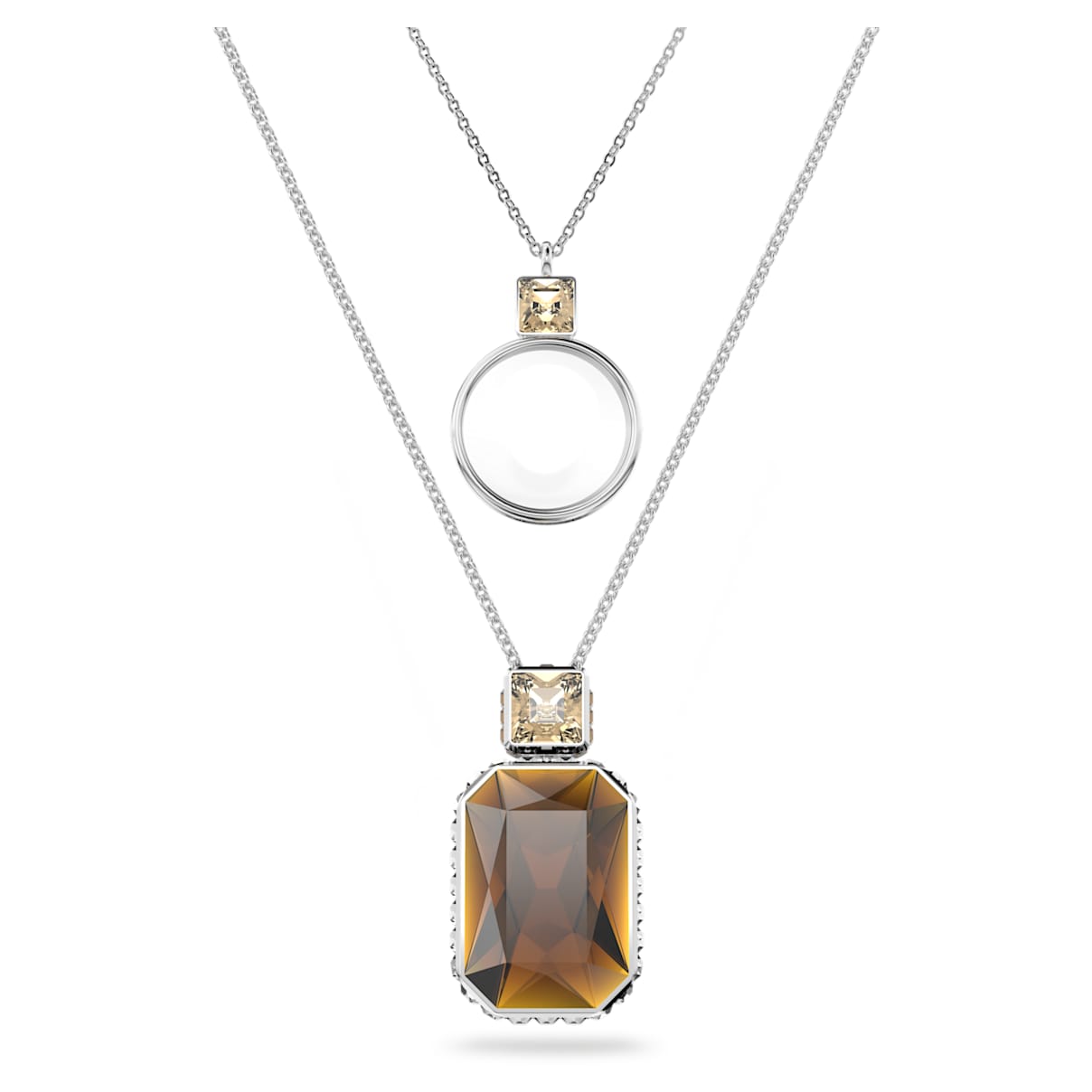

Elegance of Africa pendant, Set (2), Brown, Rhodium plated