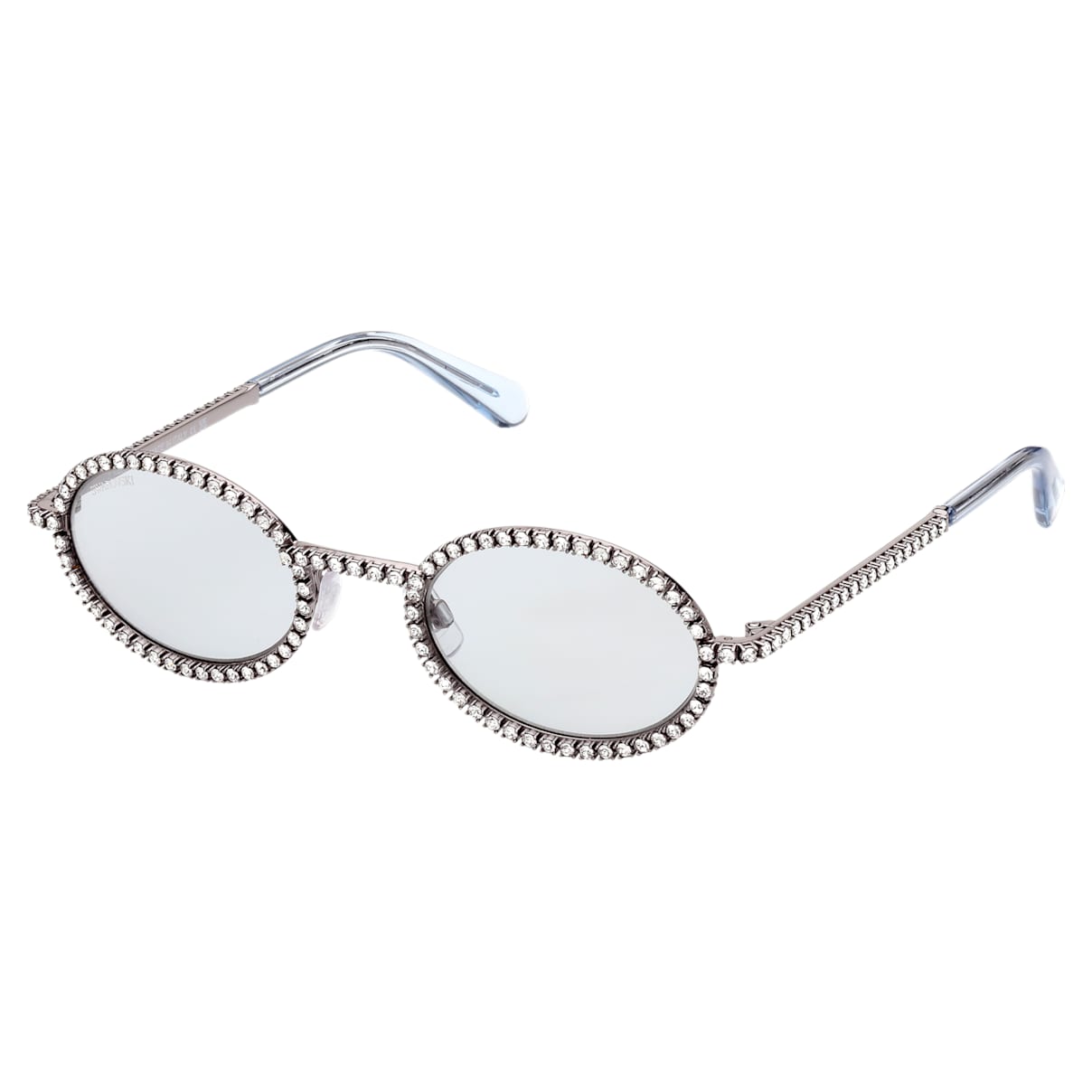 

Swarovski Sunglasses, Oval shape, Pavé, SK0340 14V, Blue