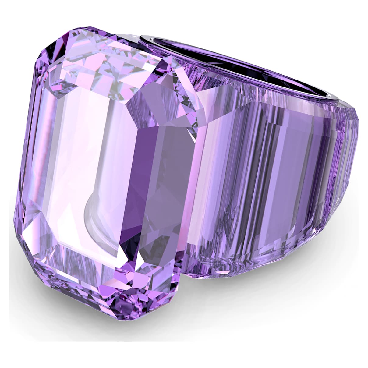 

Bague cocktail Lucent, Taille octogonale, Violette
