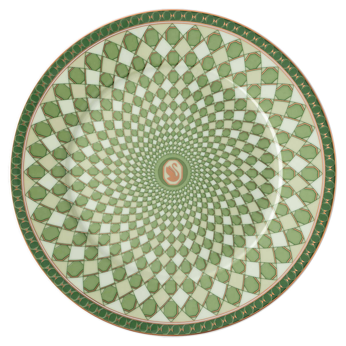 

Signum bread plate, Porcelain, Green
