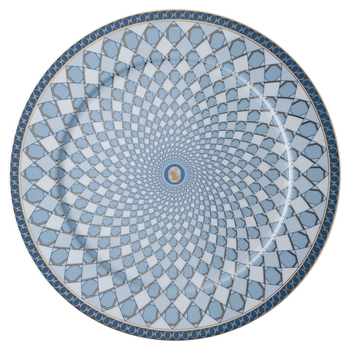 

Plato ovalado Signum, Porcelana, Azul