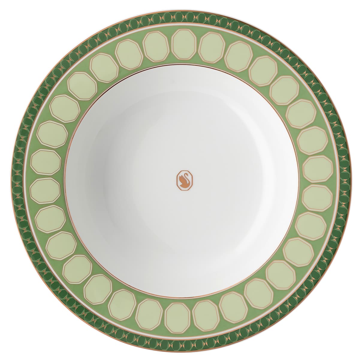 

Signum soup plate, Porcelain, Green