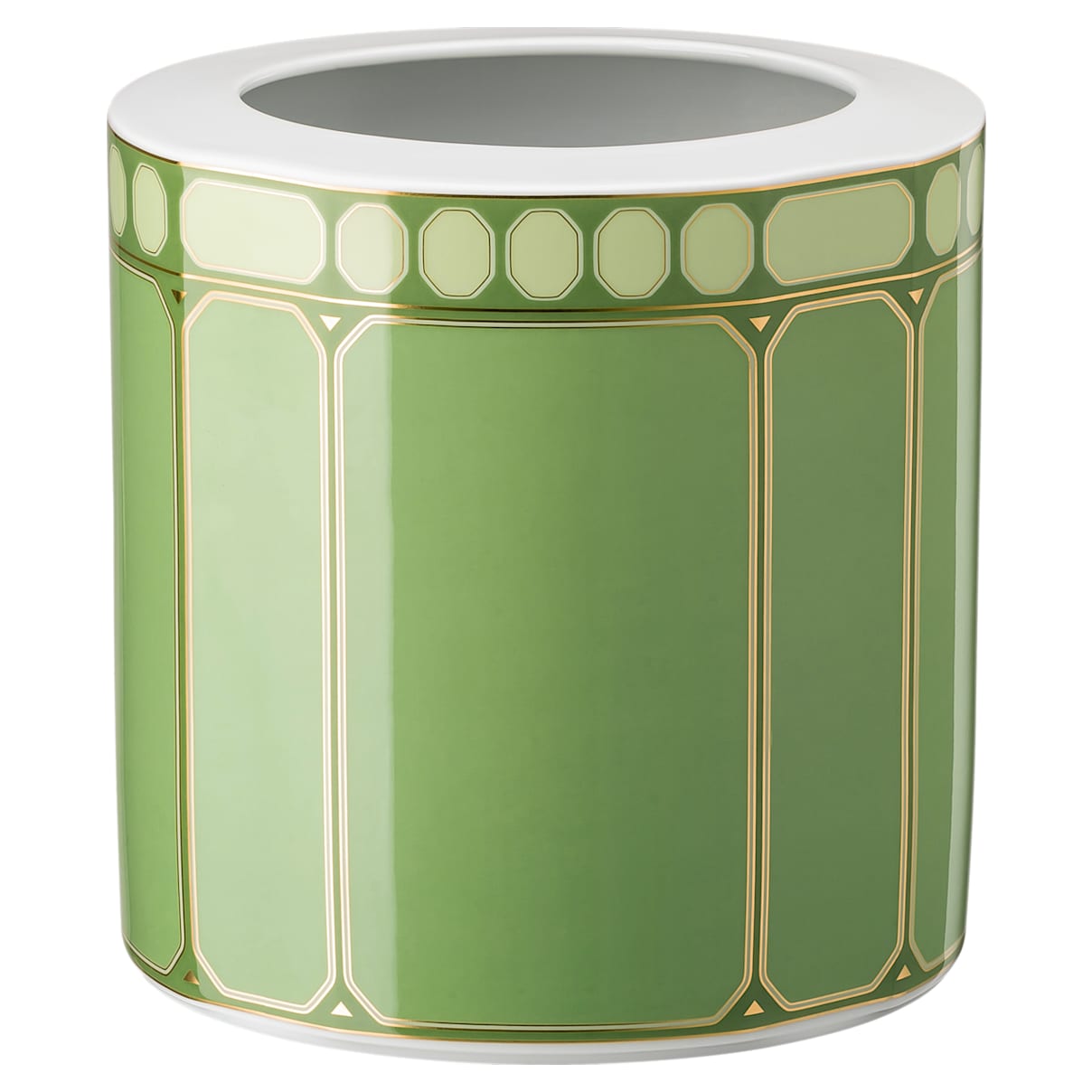 

Signum vase, Porcelain, Wide, Green