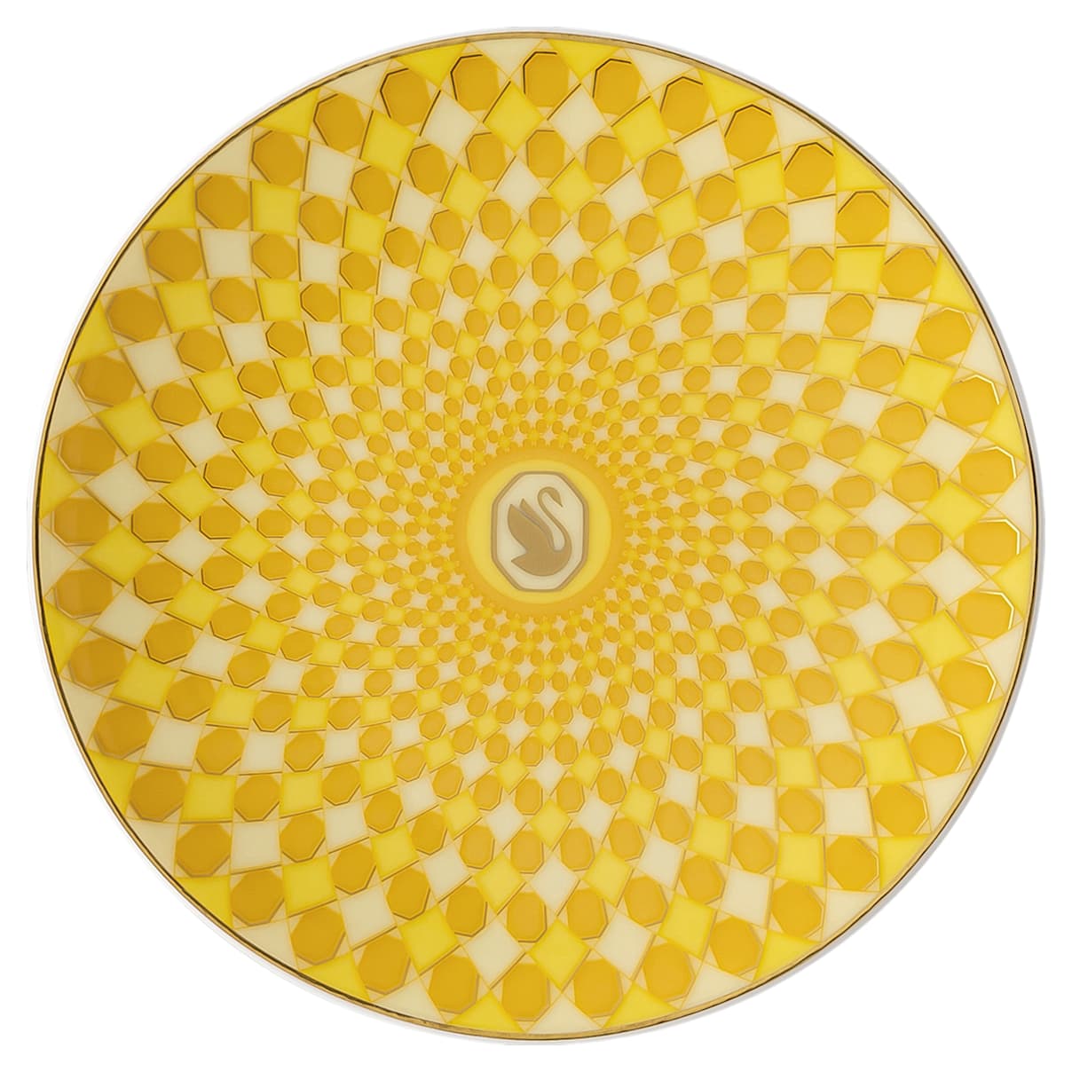 

Signum plate, Porcelain, Small, Yellow