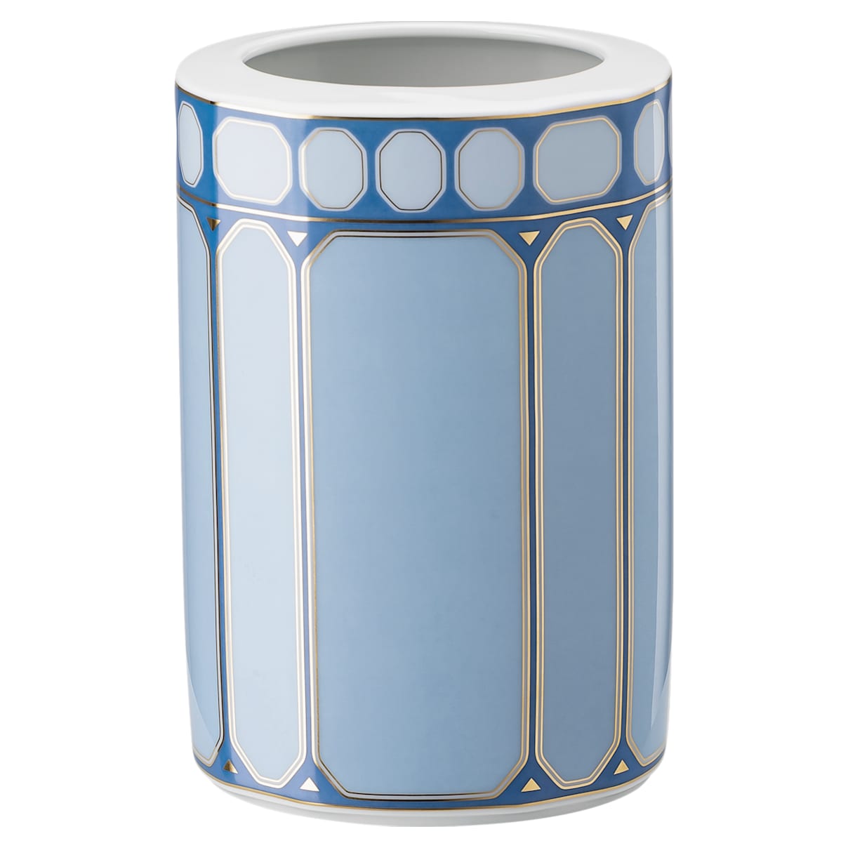 Swarovski Signum vase, Porcelain, Small, Blue