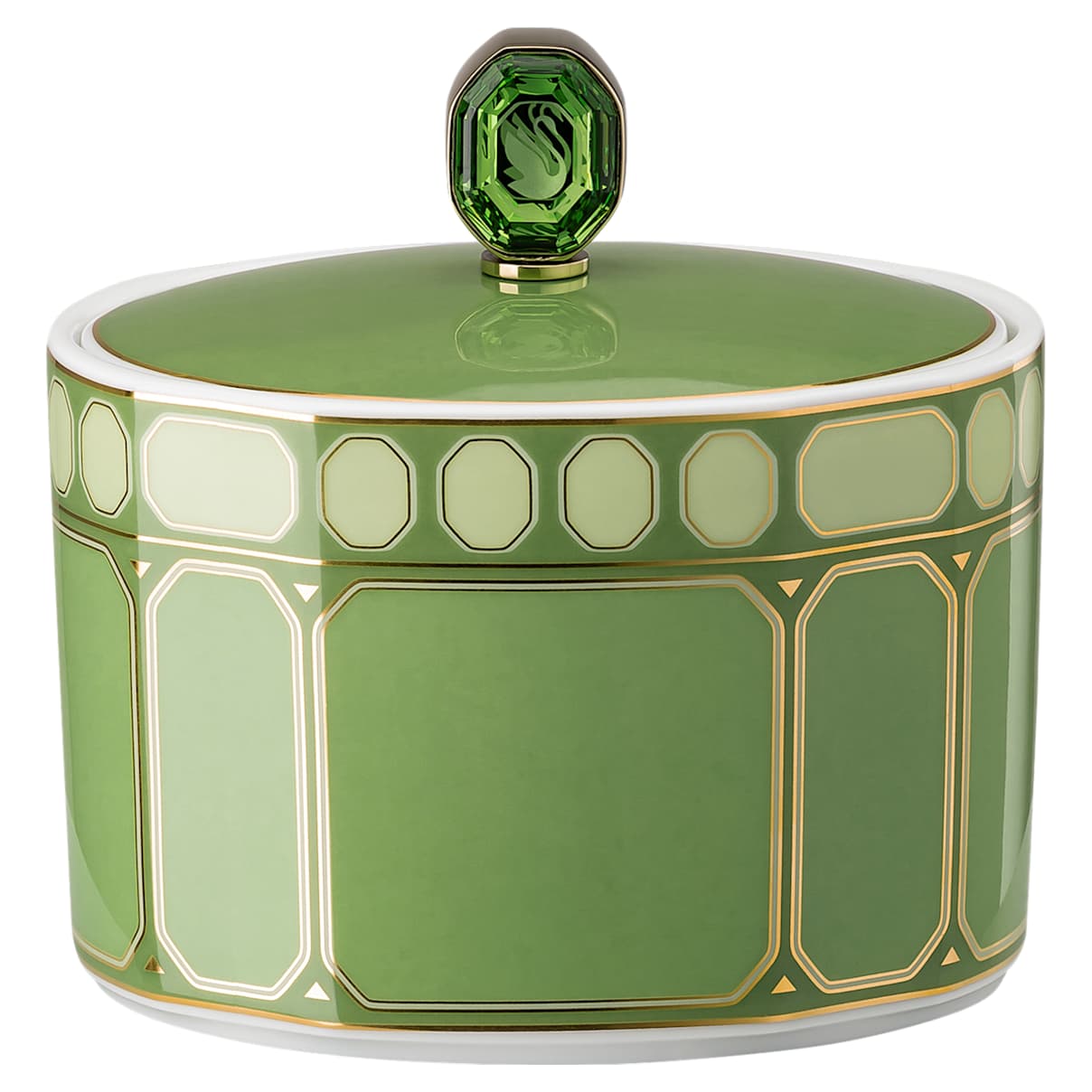 

Signum sugar bowl, Porcelain, Green
