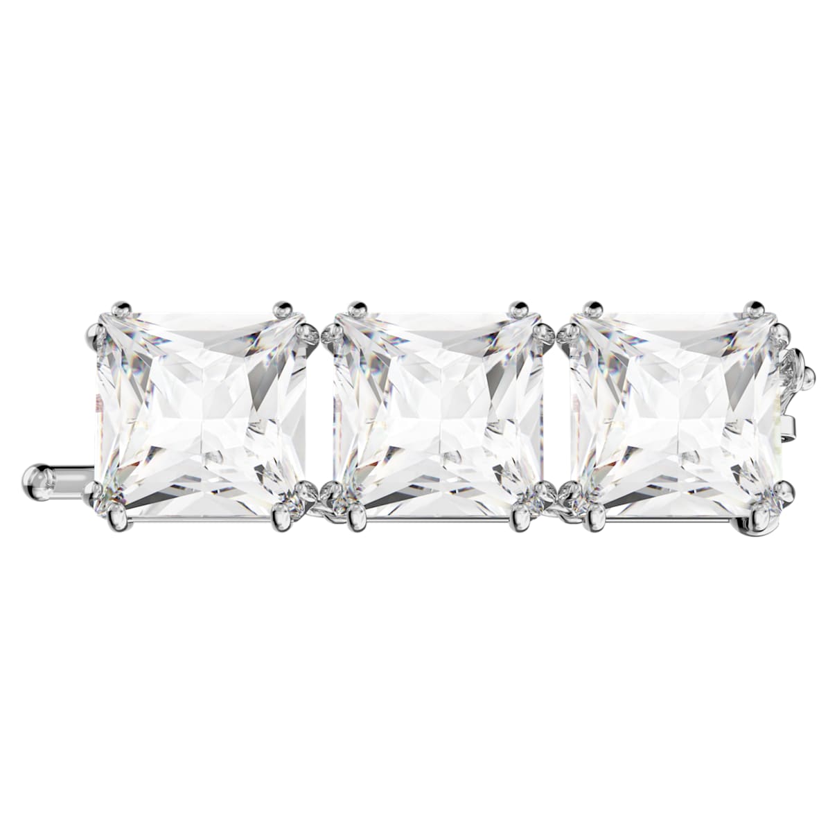 

Swarovski Millenia extender, Square cut, White, Rhodium plated