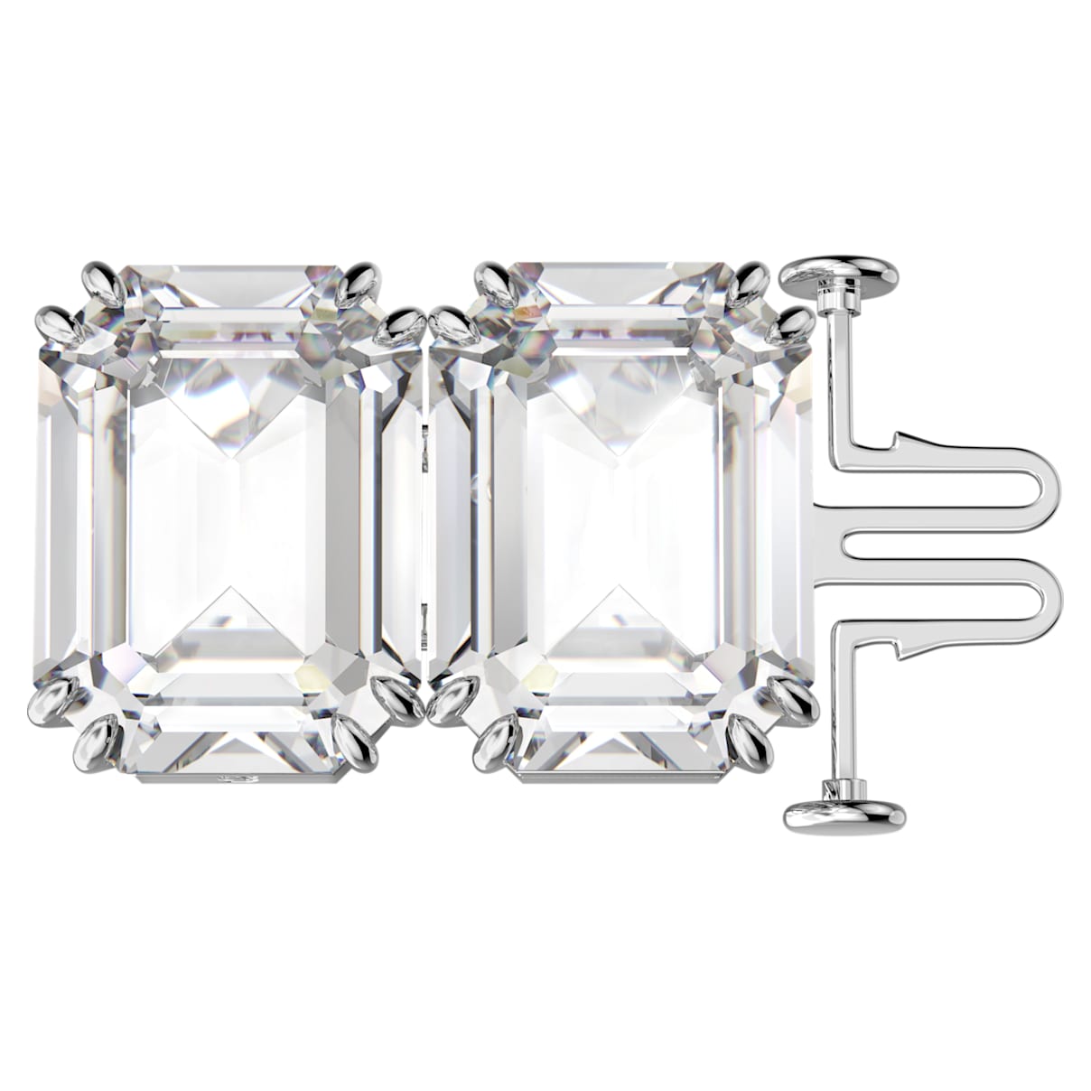 

Swarovski Millenia extender, Octagon cut, White, Rhodium plated