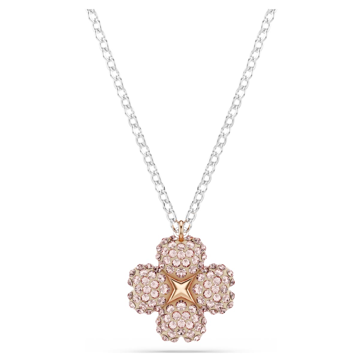 

Latisha pendant, Flower, Pink, Mixed metal finish
