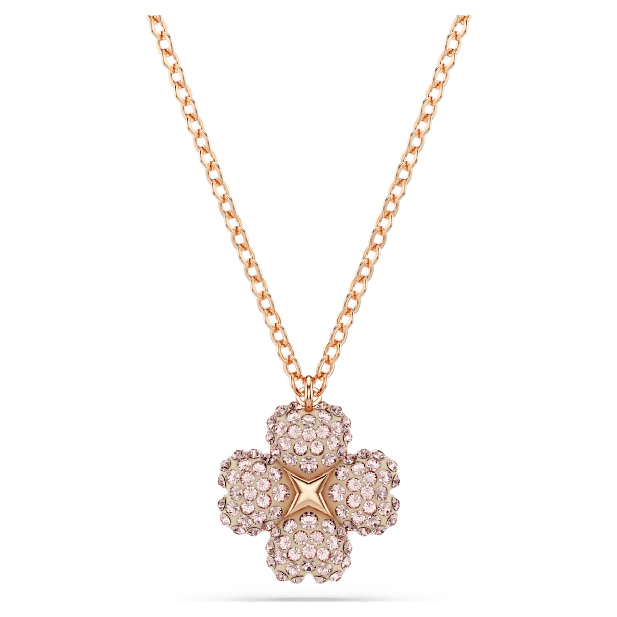 

Latisha pendant, Flower, Pink, Rose gold-tone plated