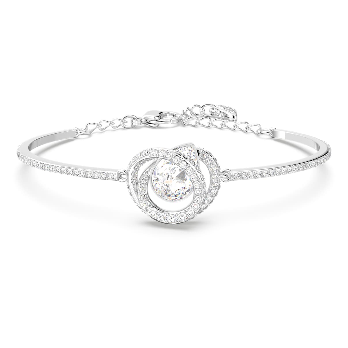 

Generation bangle, White, Rhodium plated