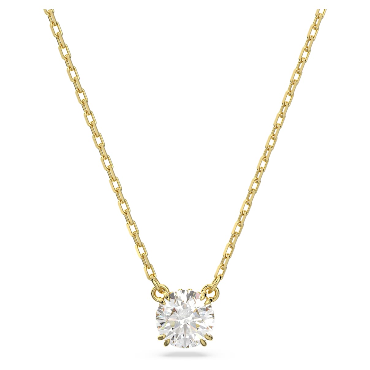 

Constella pendant, Round cut, White, Gold-tone plated