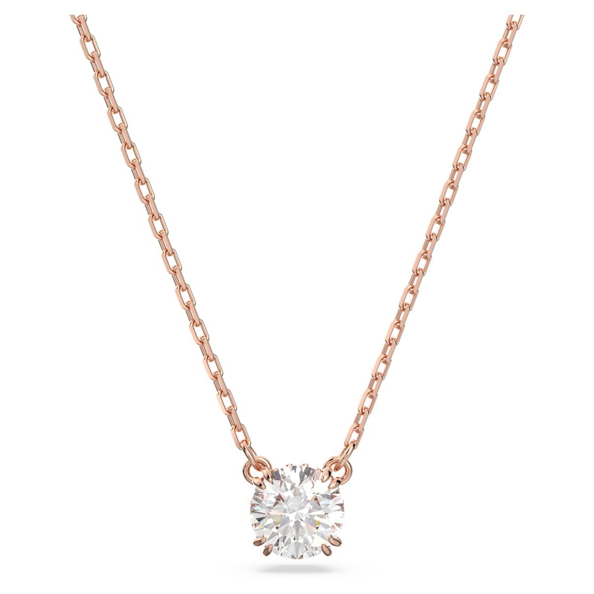 

Constella pendant, Round cut, White, Rose gold-tone plated