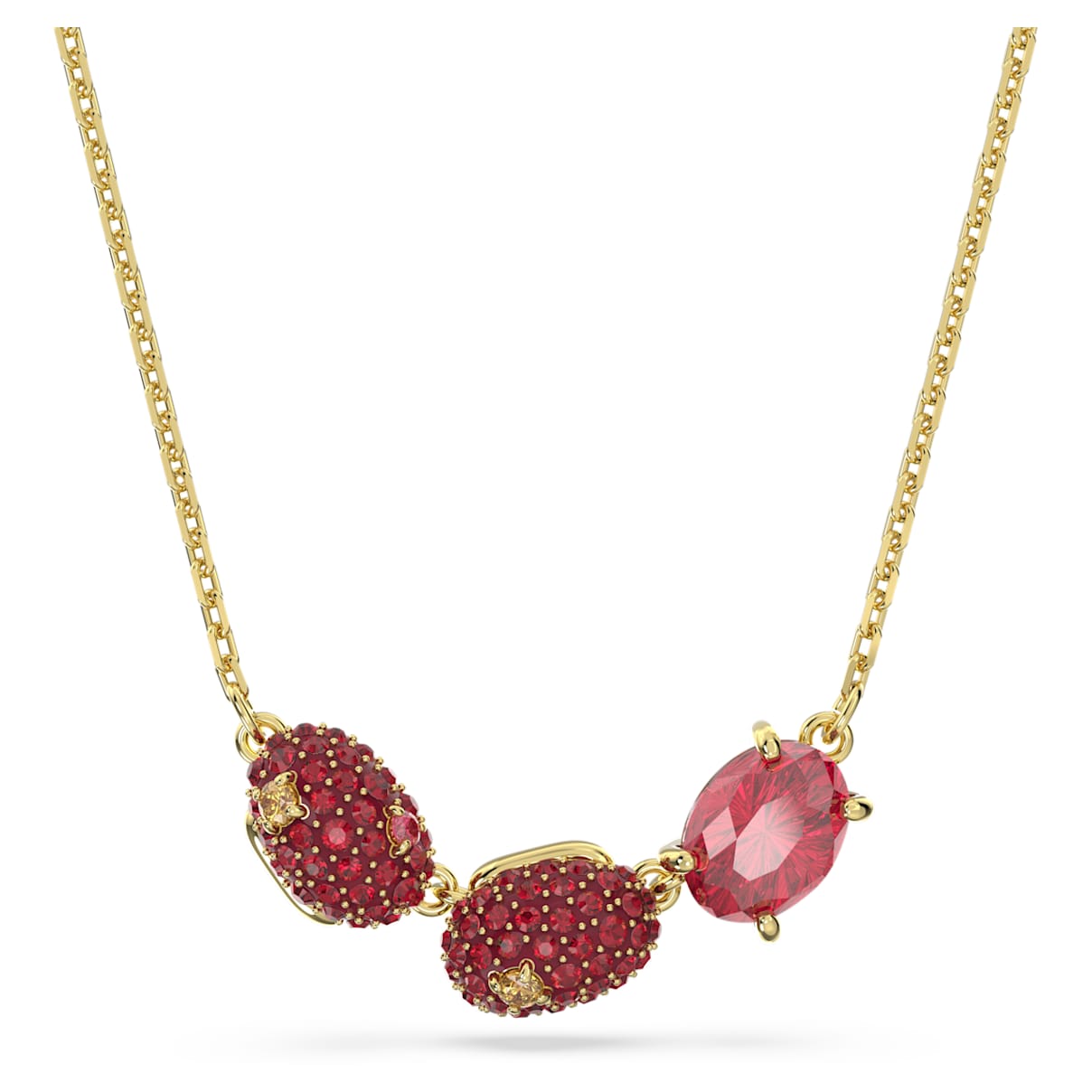 

Swarovski Cariti pendant, Red bean, Red, Gold-tone plated