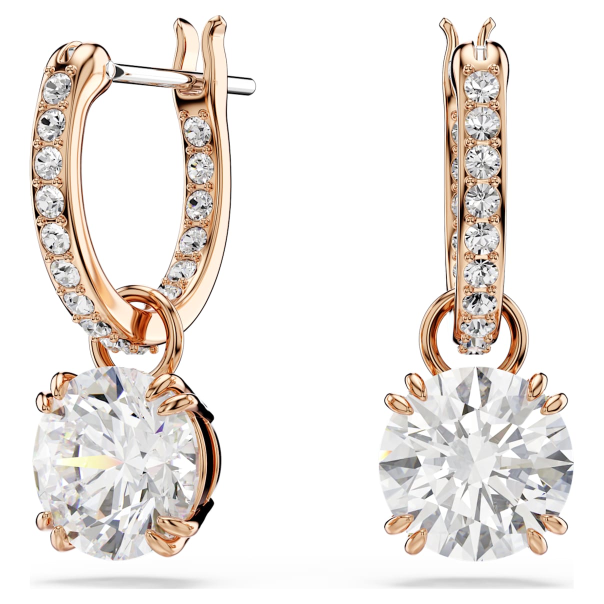 Swarovski Constella Drop Earrings In White