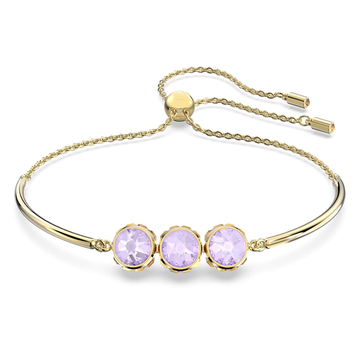 

Chroma bracelet, Round cut, Multicolored, Gold-tone plated