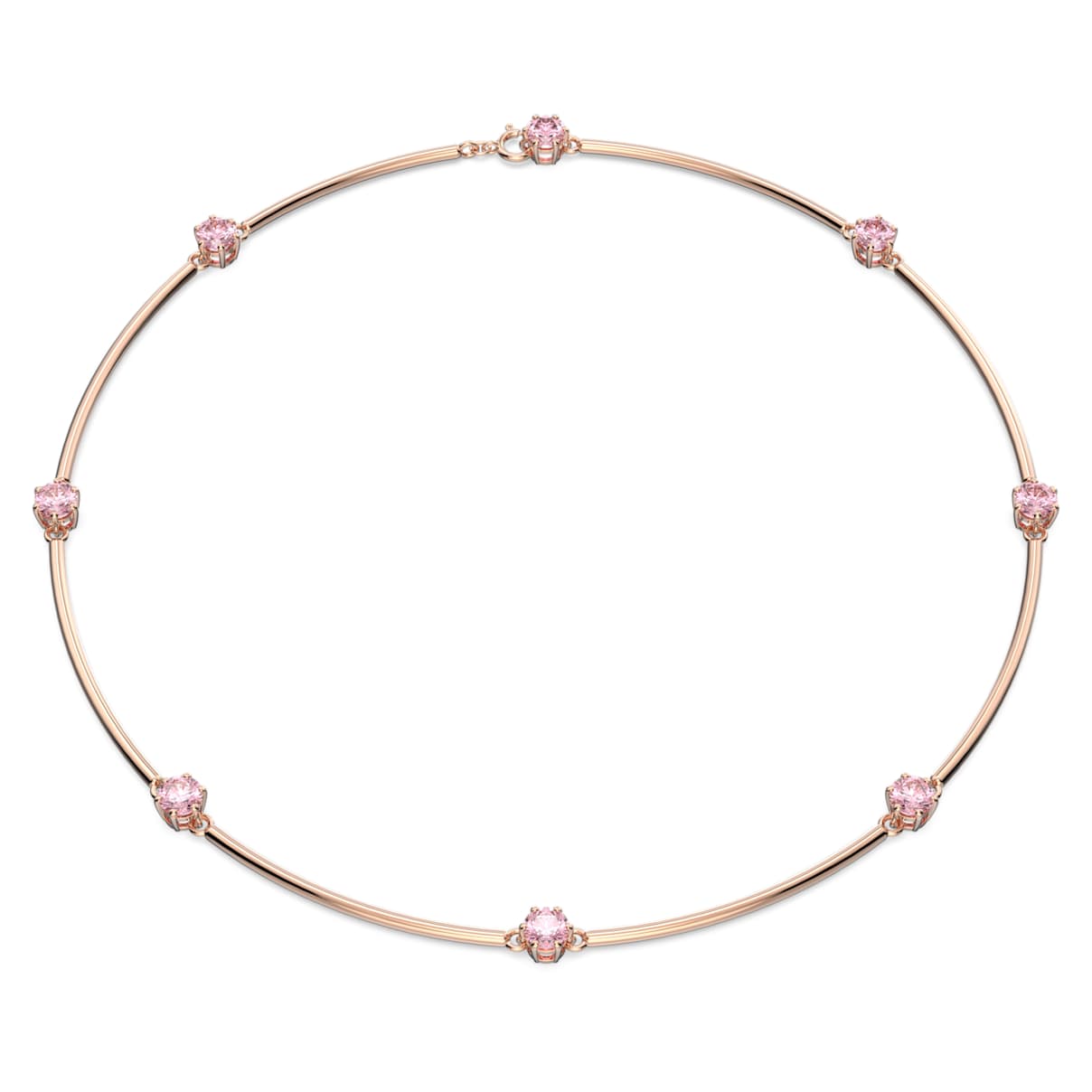 

Constella necklace, Round cut, Pink, Rose gold-tone plated